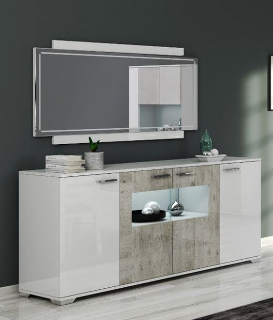 San Martino Sideboard 4 Door With LED Lights