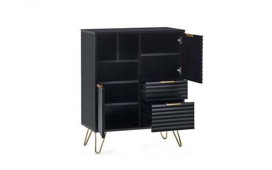Murano 2 Door 2 Drawer Sideboard - Matte Black
